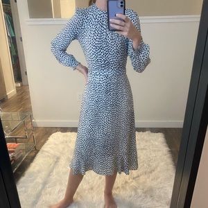 Classy polka dot midi!